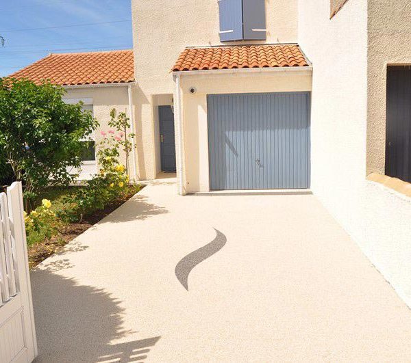 Entrée de maison en moquette de pierre - La Rochelle